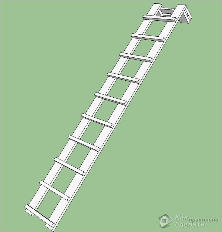 Советы - как сделать лестницу на крышу